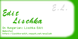 edit lischka business card